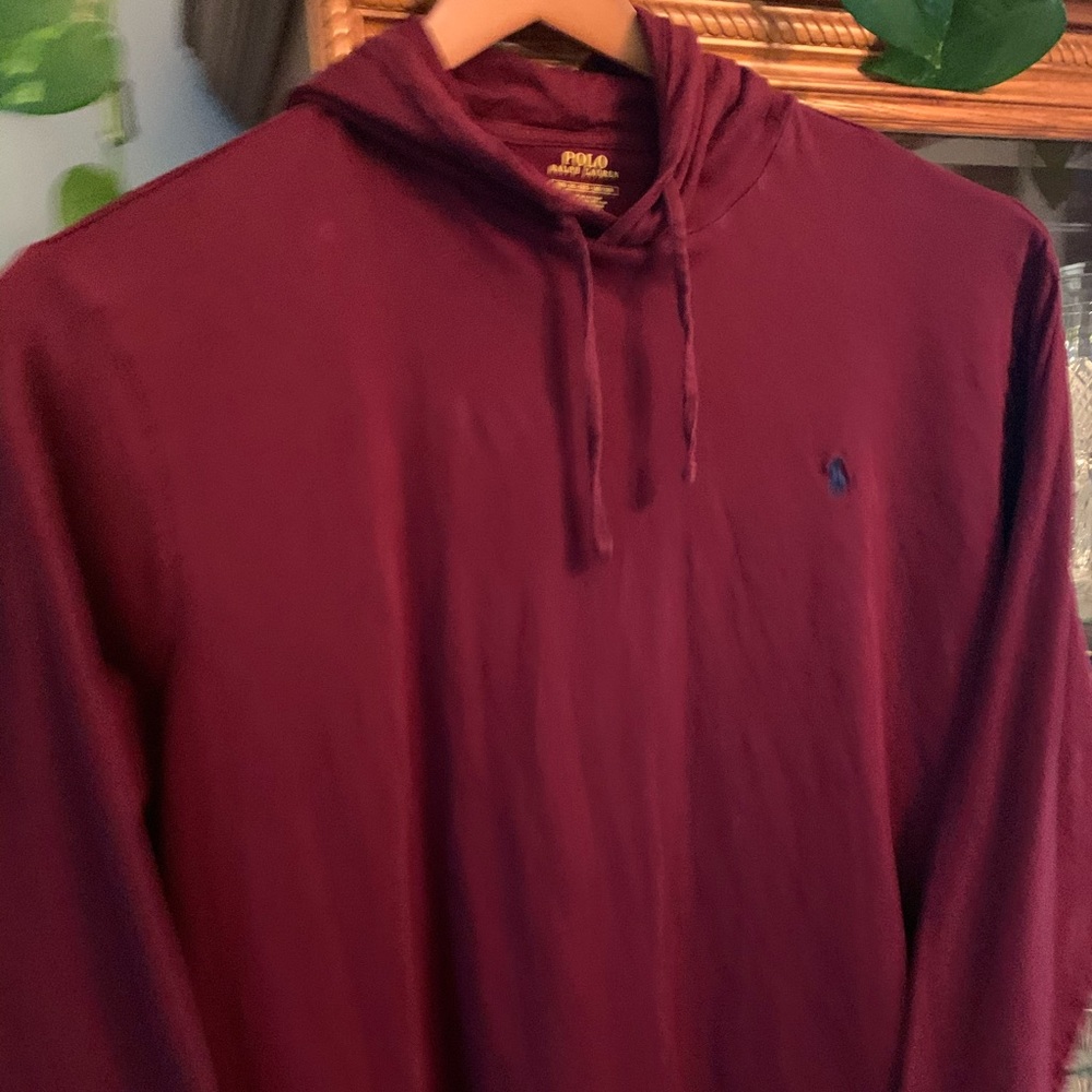 Polo Ralph Lauren pull over hoody 2XB maroon